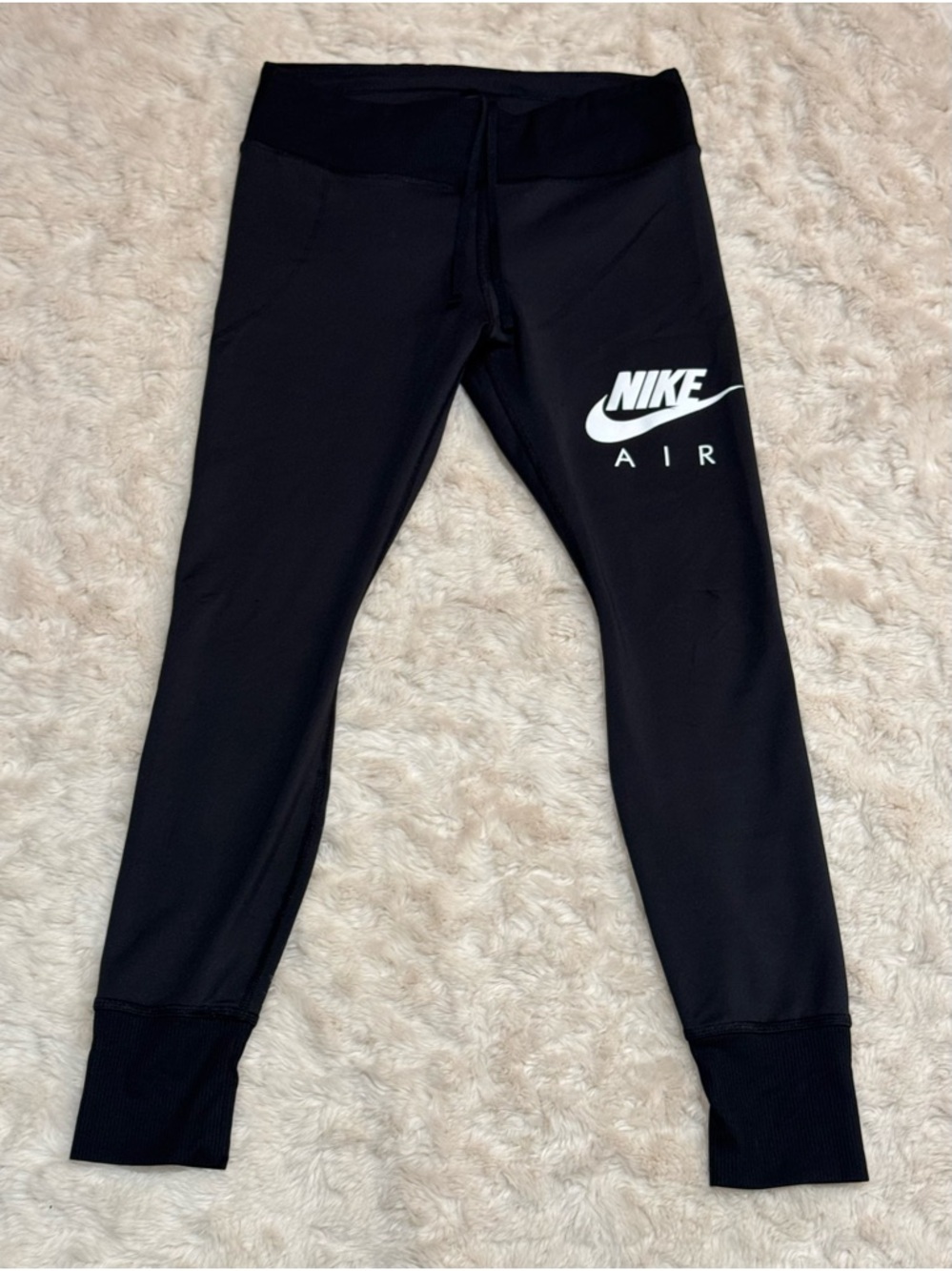 Jordan Women’s Black Leggings with White Logo